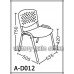 A-D012 彩色膠殼椅 (A042)